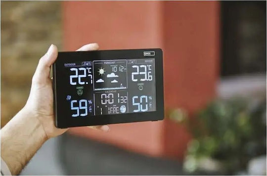 Emos EMS985 Ασύρματος Μετεωρολογικός Σταθμός Ψηφιακός Επίτοιχος Μαύρος