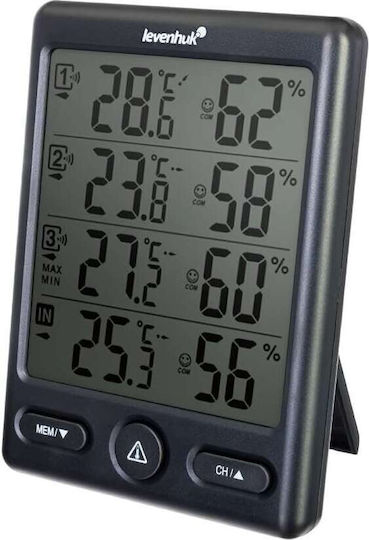 Levenhuk Wezzer Plus LP20 Wireless Digital Weather Station Tabletop Black
