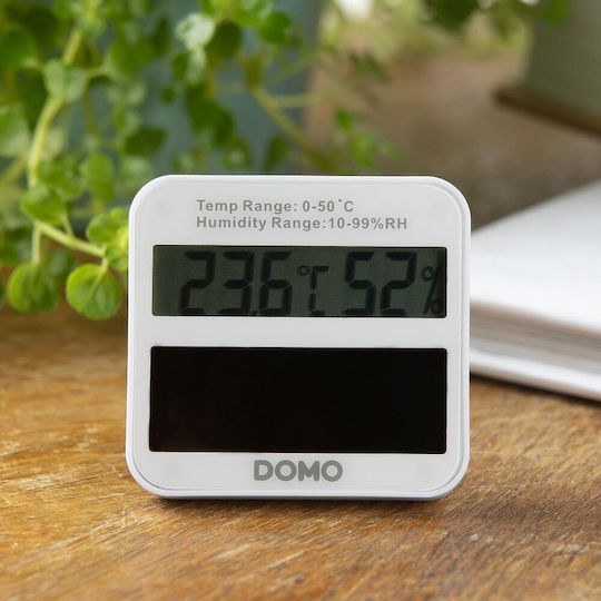 Domo Ασύρματος Μετεωρολογικός Σταθμός Ψηφιακός Επιτραπέζιος Λευκός