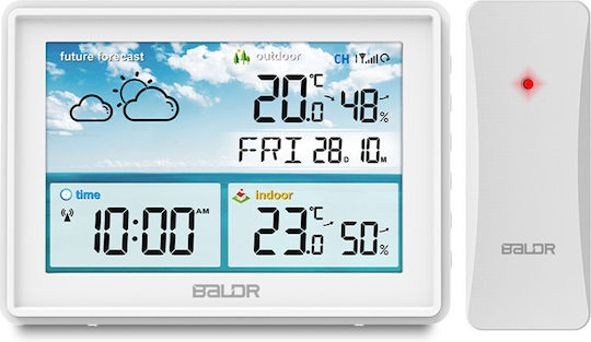 Baldr BD-909 Drahtlos Wetterstation Digital Tischplatte Weiß Baldr BD-909 Drahtlos Wetterstation Digital Tischplatte Weiß