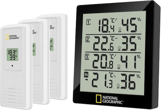 Bresser Thermo Hygrometer Ventilation Indicator 7007400 Безжична Метеорологична станция Цифров Настолен Черен