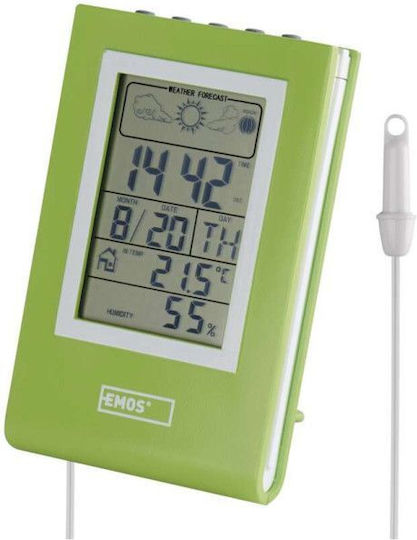 Emos E0117 Wetterstation Digital Tischplatte Grün