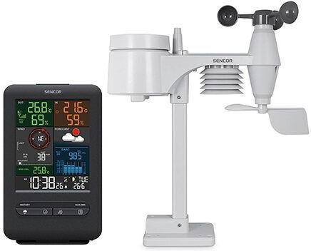 Sencor SWS 9300 Drahtlos Wetterstation Digital Tischplatte Gray