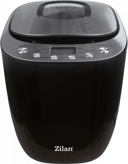 Zilan Bread Maker 550W with Container Capacity 900gr and Baking Programs