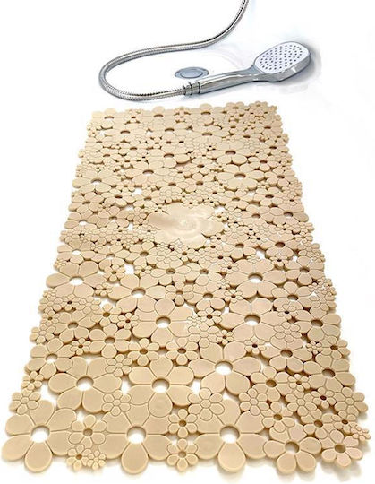 Dimitracas Octopus Fiore Bathtub Non-slip with Suction Cups Beige 34x74εκ.