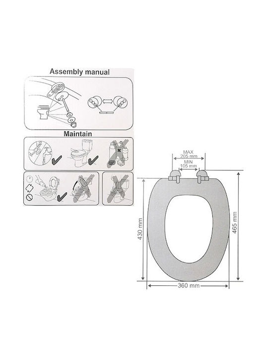 PL-A057 Toilettenbrille Kunststoff 43x36cm Geld