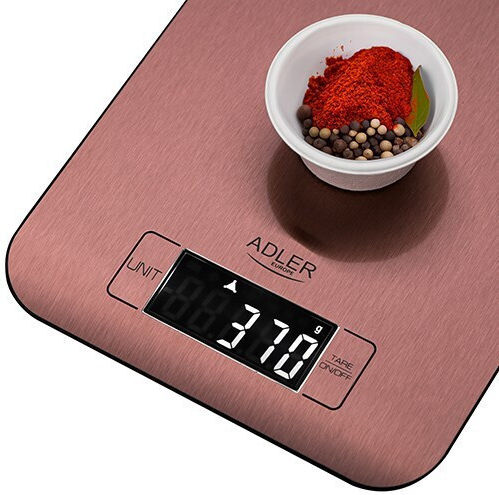 Adler Ψηφιακή Ζυγαριά Κουζίνας έως 5kg Ροζ