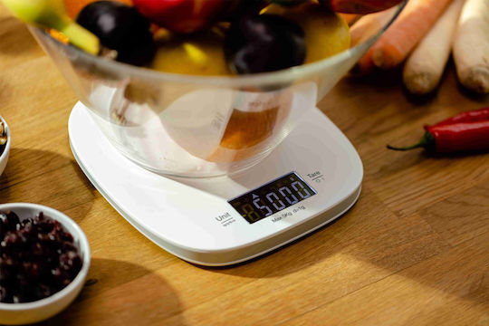 Zelmer Digital Kitchen Scale with Bucket up to 5kg Ivory