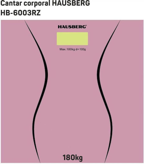 Hausberg Ψηφιακή Ζυγαριά Κουζίνας έως 2kg Ροζ