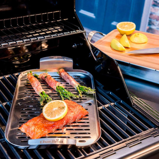 Char-Broil Placă de copt cu Suprafață din Inox Cositorit 42.5x22x2cm
