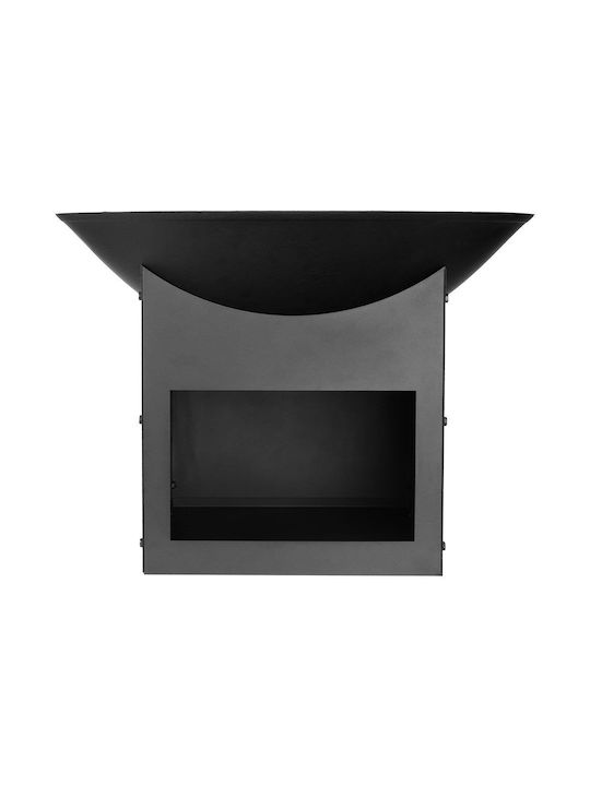 Ambiance Kamin Draußen Metallisch Schwarz