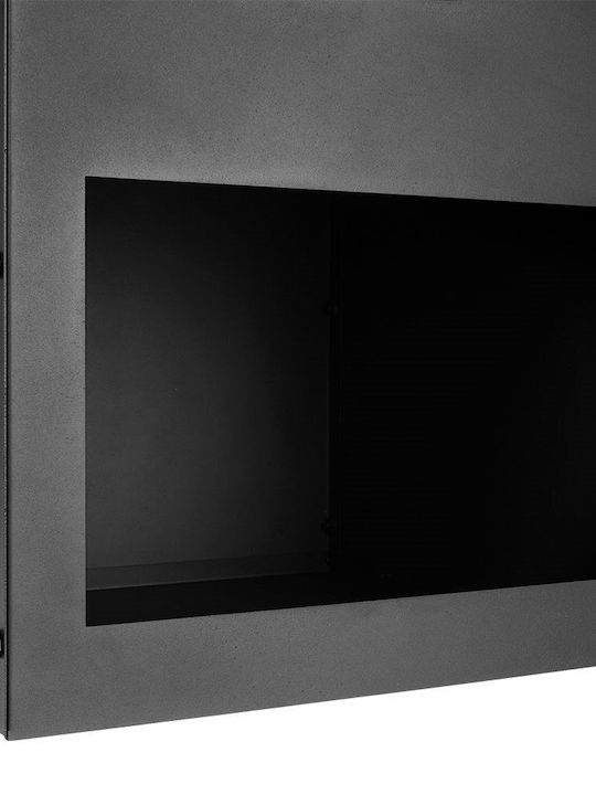 Ambiance Kamin Draußen Metallisch Schwarz