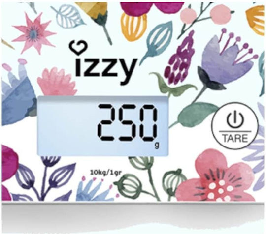 Izzy IZ-7007 Ψηφιακή Ζυγαριά Κουζίνας έως 10kg Floral