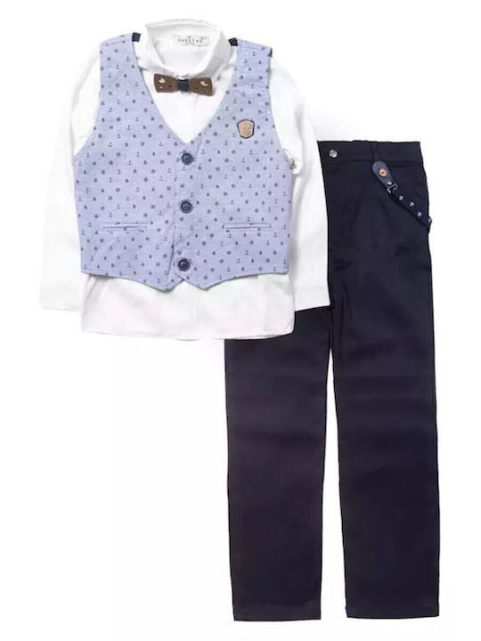 Hashtag Baptism Suit Navy Blue 3 Pieces