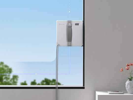 Ecovacs Winbot Mini Window Cleaning Robot 3200pa Win-slam 3.0 Technology 9-step Protection System During Use White-grey