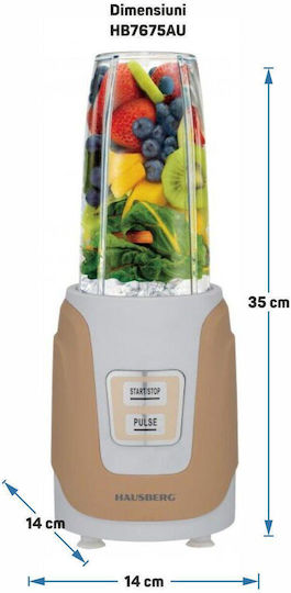 Hausberg Hausberg Blender with Plastic Jug 1 Litre 1000W Gold