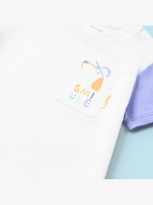 Kinder-Set mit Shorts Sommer 2Stück Lilac T-Shirt