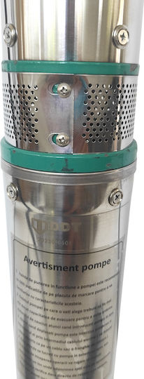 Pompa submersibilă pentru puț adânc Ddt Qjd120-1.5 1500 W oțel inoxidabil 8 turbine