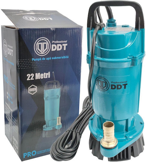 Pompă submersibilă pentru apă curată Ddt Qdxs-0.6f 600 W 3 m³/h 2860 rpm 22 metri