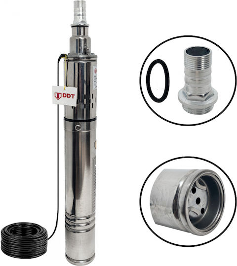 Pompa submersibilă Ddt 3qgd1.1 1.1 kW din oțel inoxidabil, diametru 75 mm