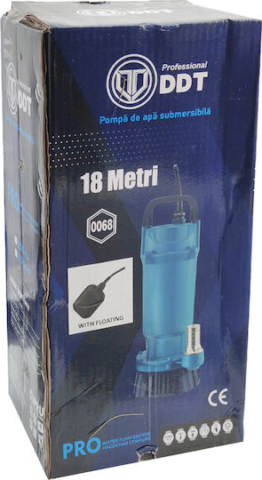 Pompa submersibilă pentru apă curată cu plutitor Ddt Qdxs-0.4f 400 W 1.5 M³/h 2860 rpm 18 metri