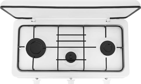 Stella Countertop Burner Flüssiggas Triple Weiß