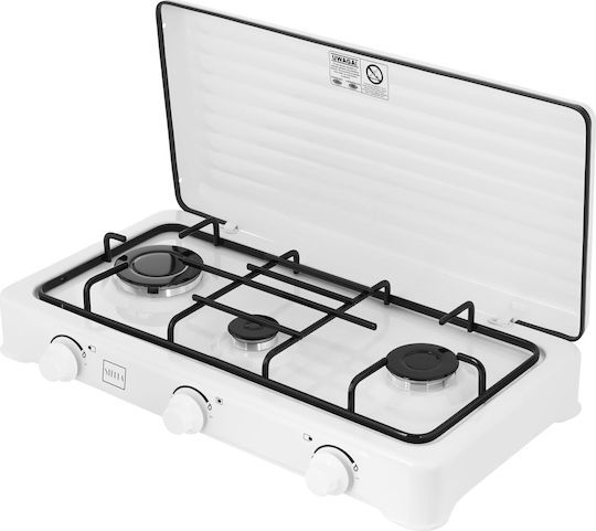 Stella Countertop Burner Flüssiggas Triple Weiß