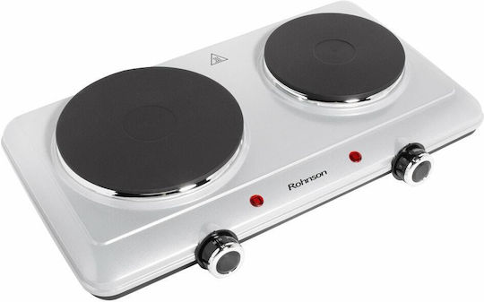 Rohnson Countertop Burner Emaille Double Gray