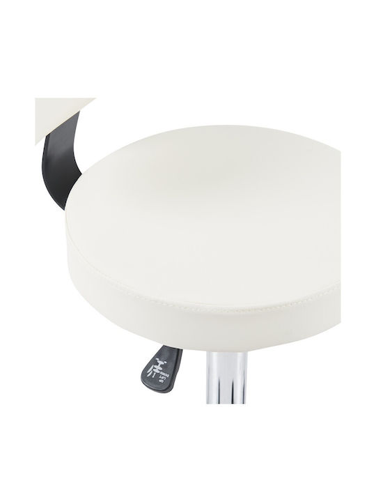 Ergonomic Office & Desk Stool with Backrest Mafeshi White 45x44x70cm
