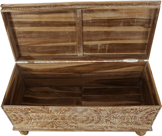 Artekko Dekorative Truhe Hölzernes Braun 120x50x62cm