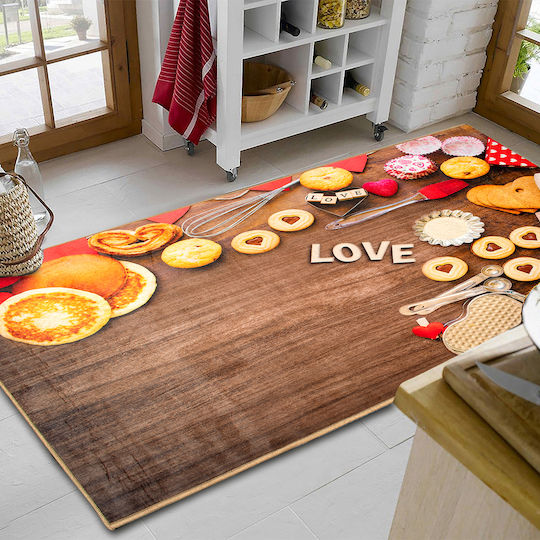 Dimcol Cookies 268 Χαλάκι Κουζίνας Διάδρομος με Αντιολισθητικό Υπόστρωμα Cookies 268 67x150εκ.