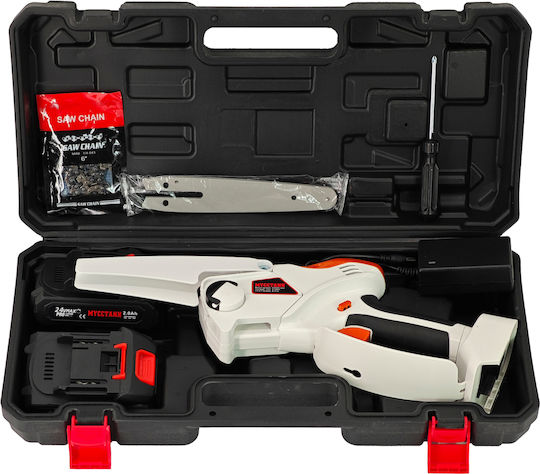 DDT Battery Chainsaw 2x2Ah 21V with Blade 15.24cm