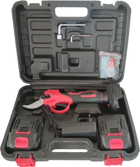 DDT Baumschere Batterie 21V Bürstenlos mit Maximalem Schnittdurchmesser 30mm im Transportkoffer