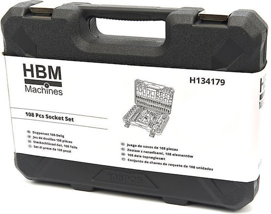 HBM Machines Tool Case with 108 Tools