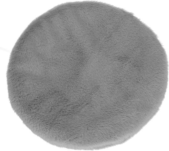 Cat Dog Bed Soft Fluffy Non-slip Detachable Pillow 38x36x36 Cm Gray
