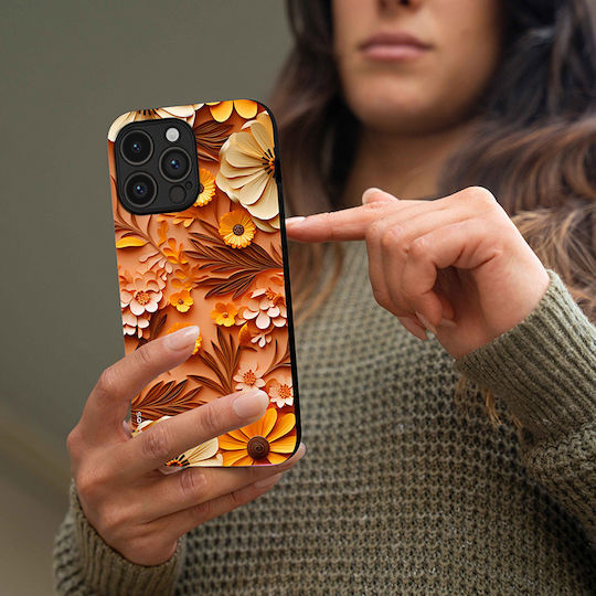 Sonique 3D Flower Series Case Xiaomi Poco F7 Ultra 5G Orange