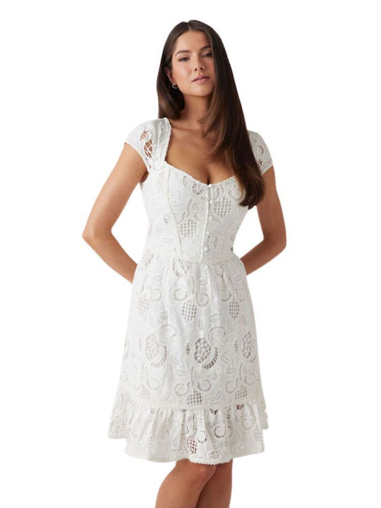 Mini Damenkleid Weiß