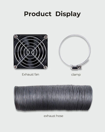 Kit Ventilator pentru Imprimantă 3D Ender Plus Capac 4000 Rpm Tub Flexible Țeavă Clamă