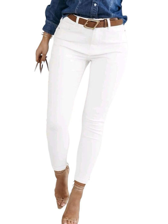 Damen Stoff Hose White