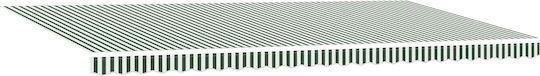 vidaXL Awning fabric Green 3.5x6m