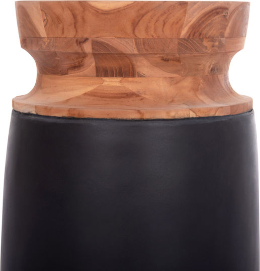 HomeMarkt Decorative Vase Linter Black 34x34x60cm