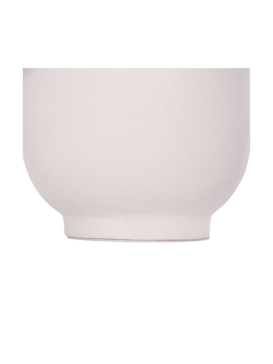 HomeMarkt Decorative Vase Linter White 34x34x60cm