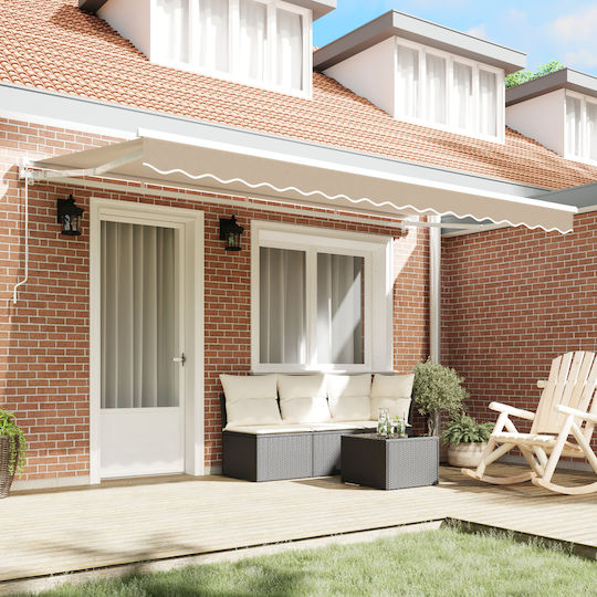 vidaXL Awning fabric Beige 2x4m