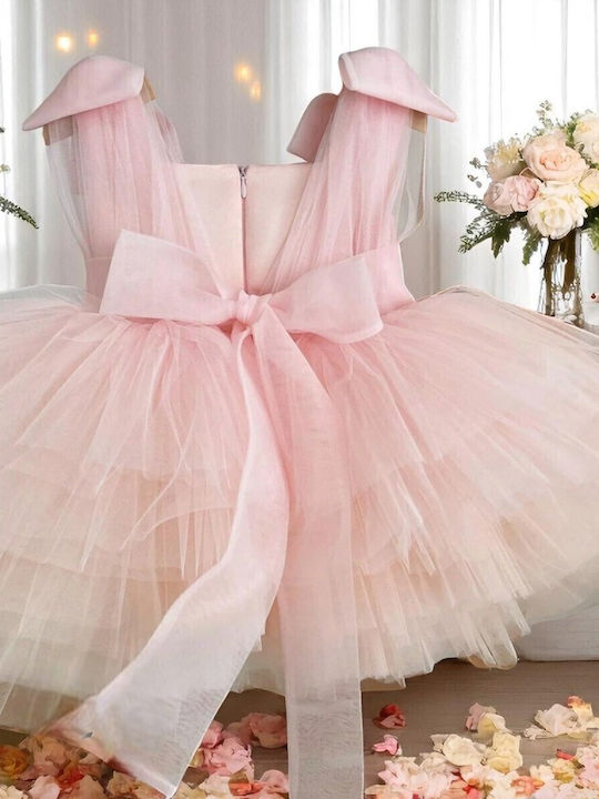 Kinderkleid Ärmellos Pink