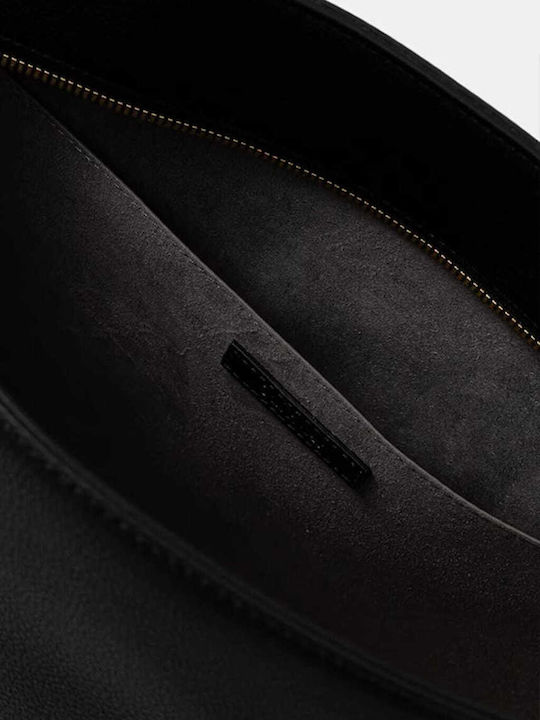 Minimal Monogram Women's Bag Tote Handbag Black