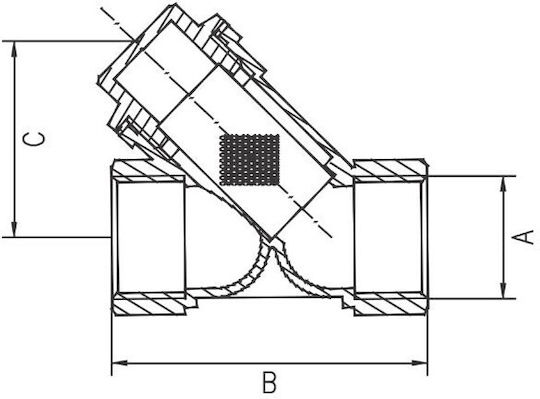 Ferro Gas Sedimentation Filter 6/4" F08