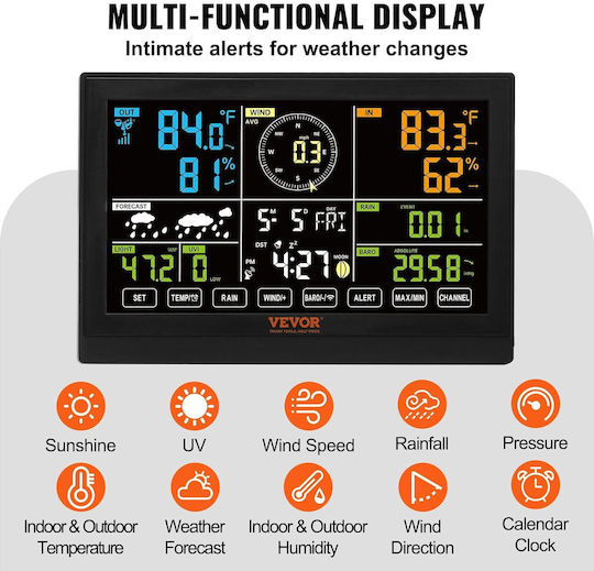 YT60231 Drahtlos Wetterstation Digital Tischplatte