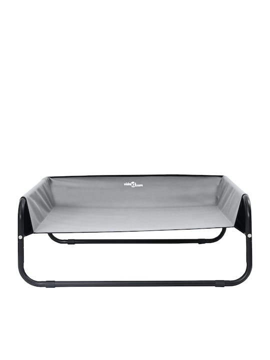 vidaXL Pat pentru câini Căsuță Gri 57x57cm.
