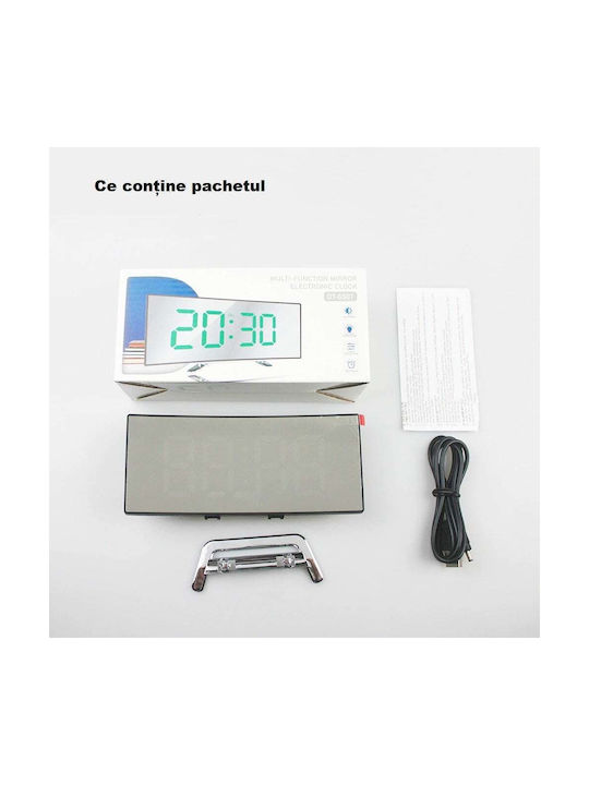 Macvi Tabletop Digital LED Clock With Green Alarm Clock MCV-01478