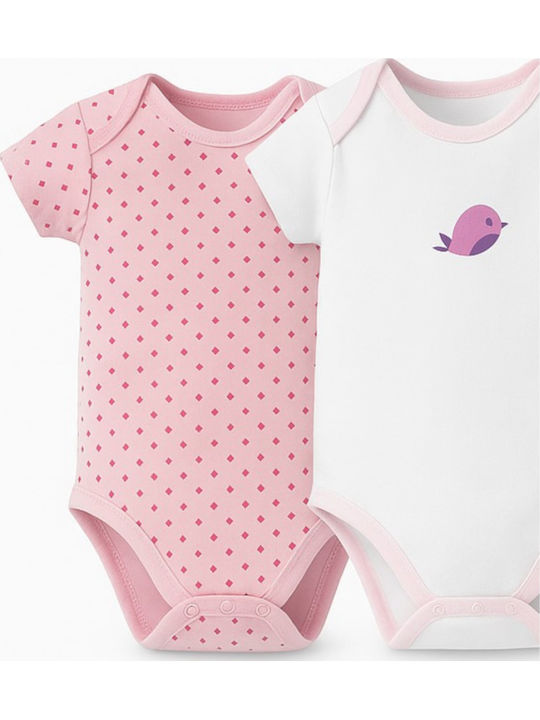 Mother Nest Set Pink Onesies